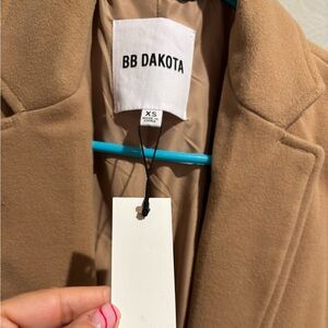 BB Dakota Camel Fringe Coat XS